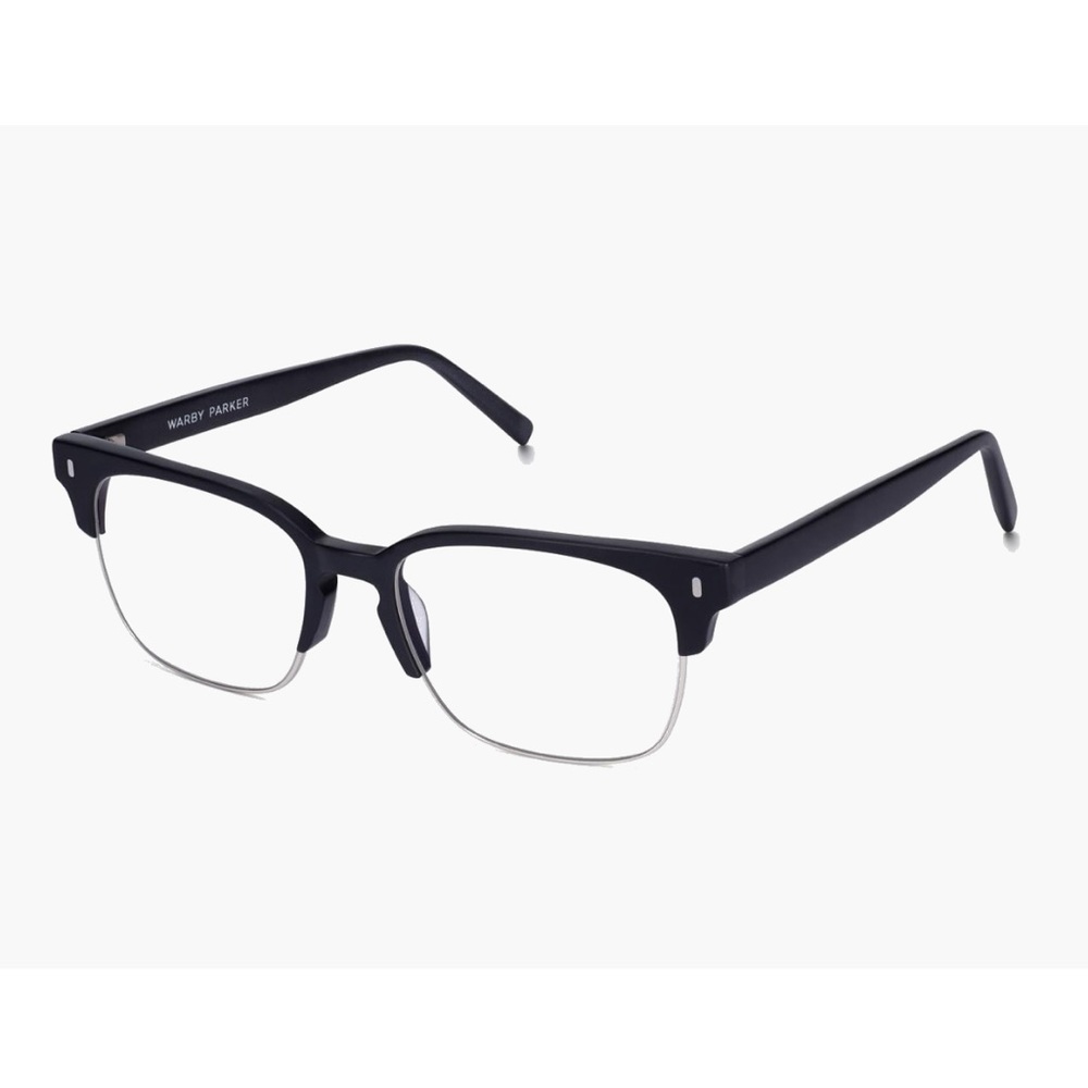Warby Parker Ames Glasses Frames (Jet Black Matte)